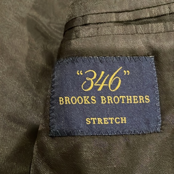 Brooks Brother Men Charcoal Gray 2-piece Suit Pants flat front Jacket 2-button - Picture 4 of 11